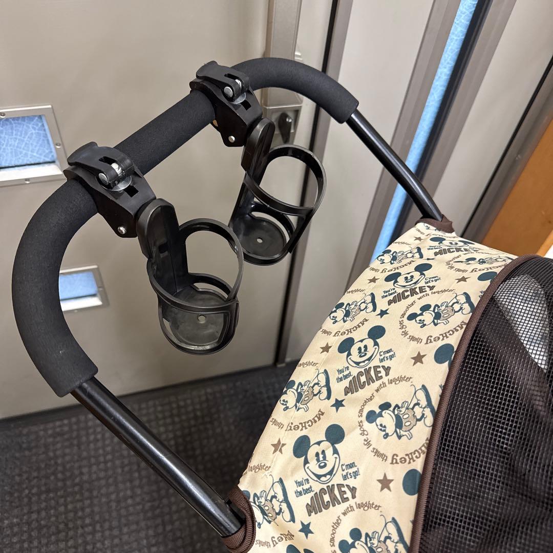 カインズ ディズニー ミッキー ペット用カート カップホルダー2個付き