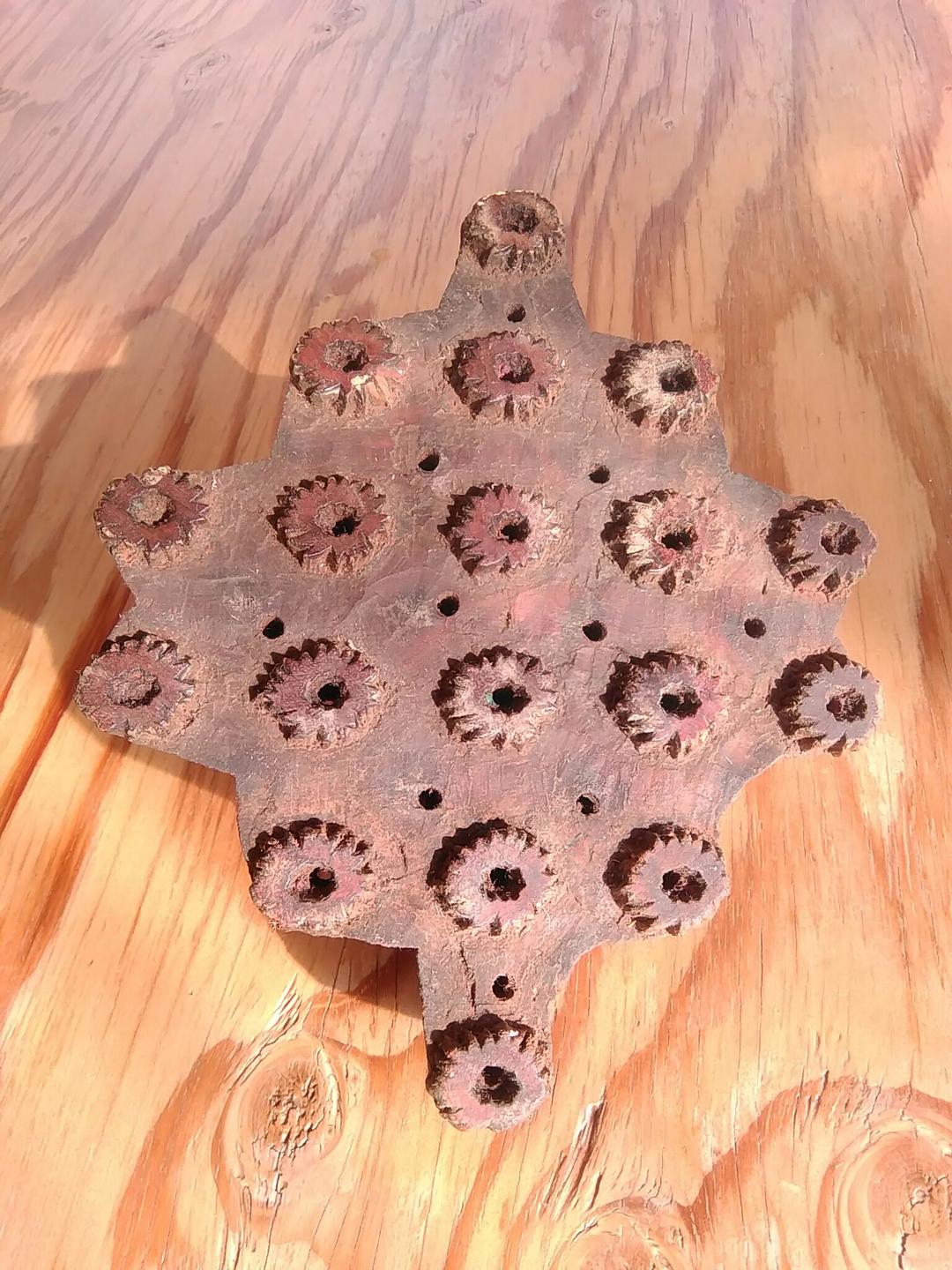 インドのブロックプリント版　ウッドスタンプ　木版　in ブルックリン　NY