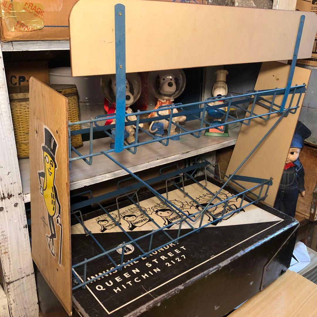 1970s PLANTERS Mr.ピーナッツ　ディスプレイラック　ビンテージ