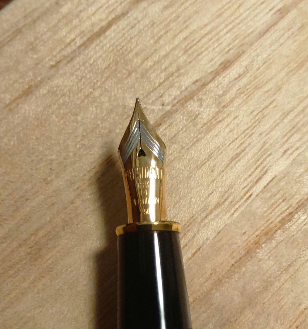 美品）プラチナ万年筆　出雲　黒柿　中字