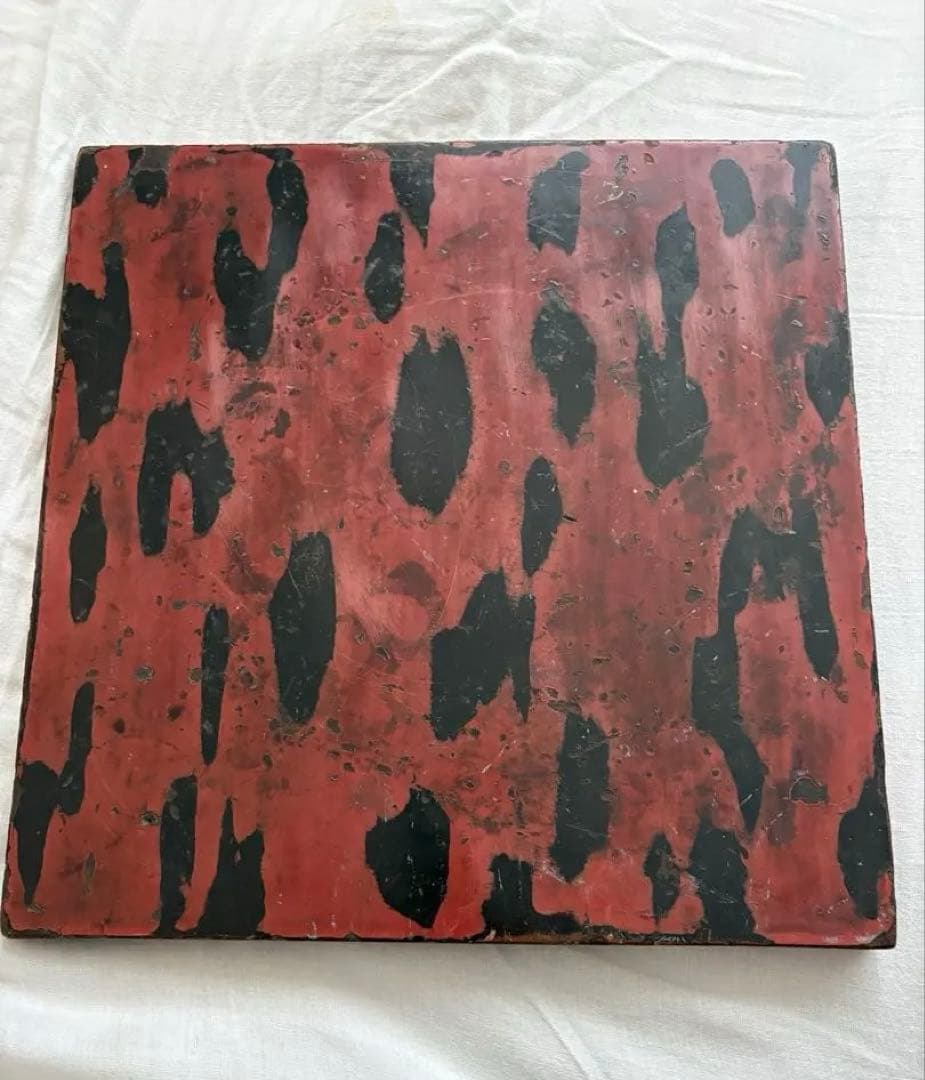 根来塗　アンティーク　江戸時代 骨董　盆　敷板　19世紀