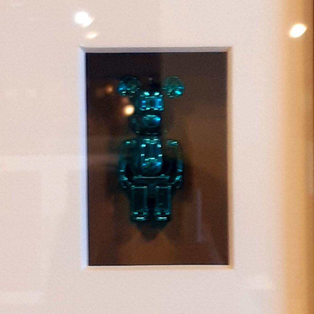 輸入雑貨　希少　ベアブリック　フィギア入り　特殊アートパネル