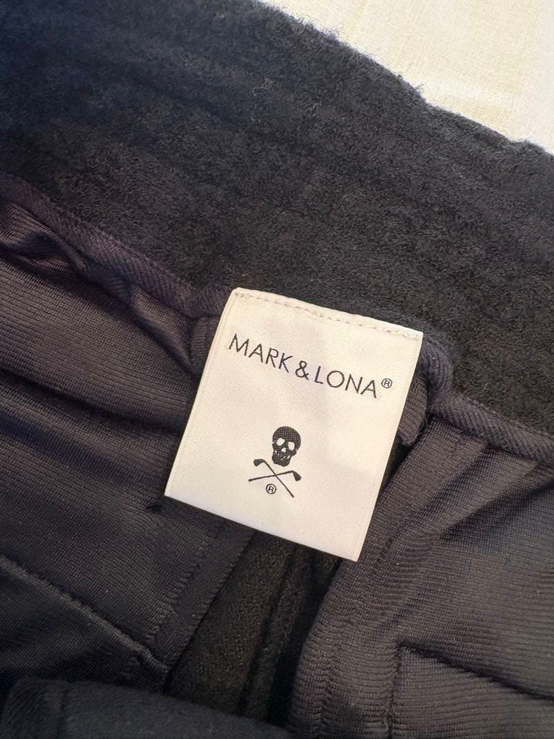 MARK & LONA スカル ゴルフパンツ ブラック マークアンドロナ