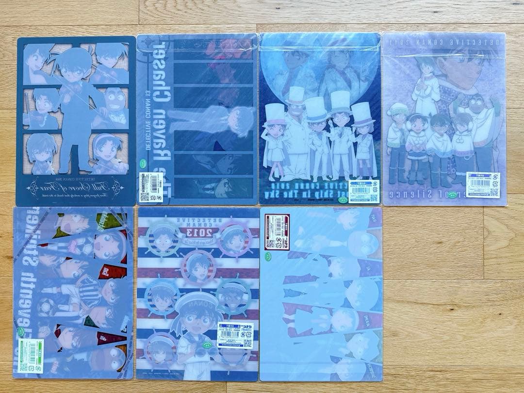 【希少品】名探偵コナン/映画下敷き(B)/7枚セット