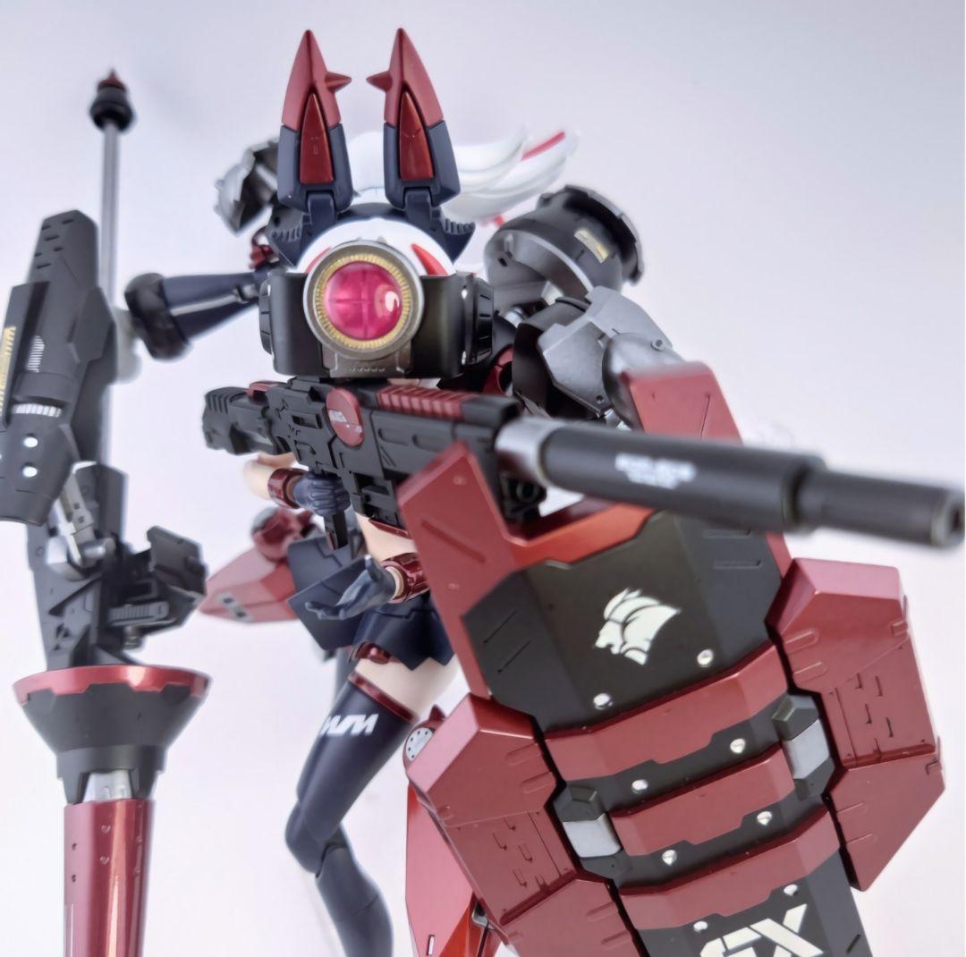 メガミデバイス　プニ☆モフ　ラン　改修　全塗装完成品