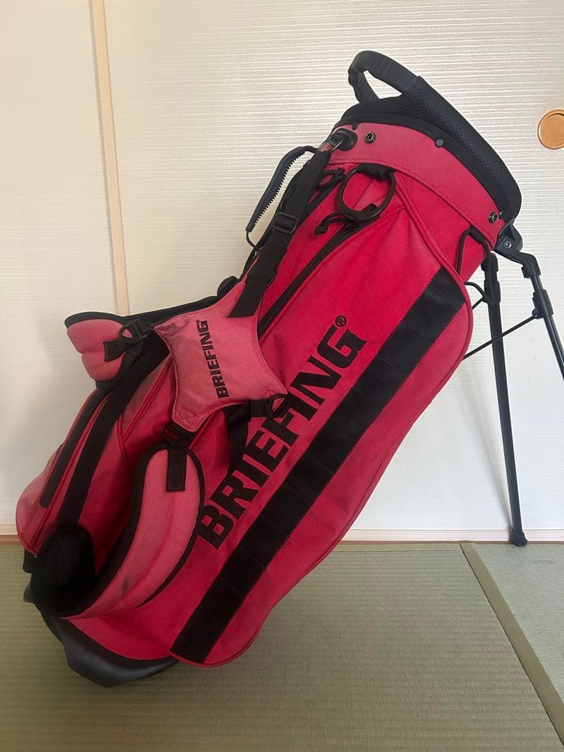 【限定カラー】ブリーフィング キャディバッグ RED