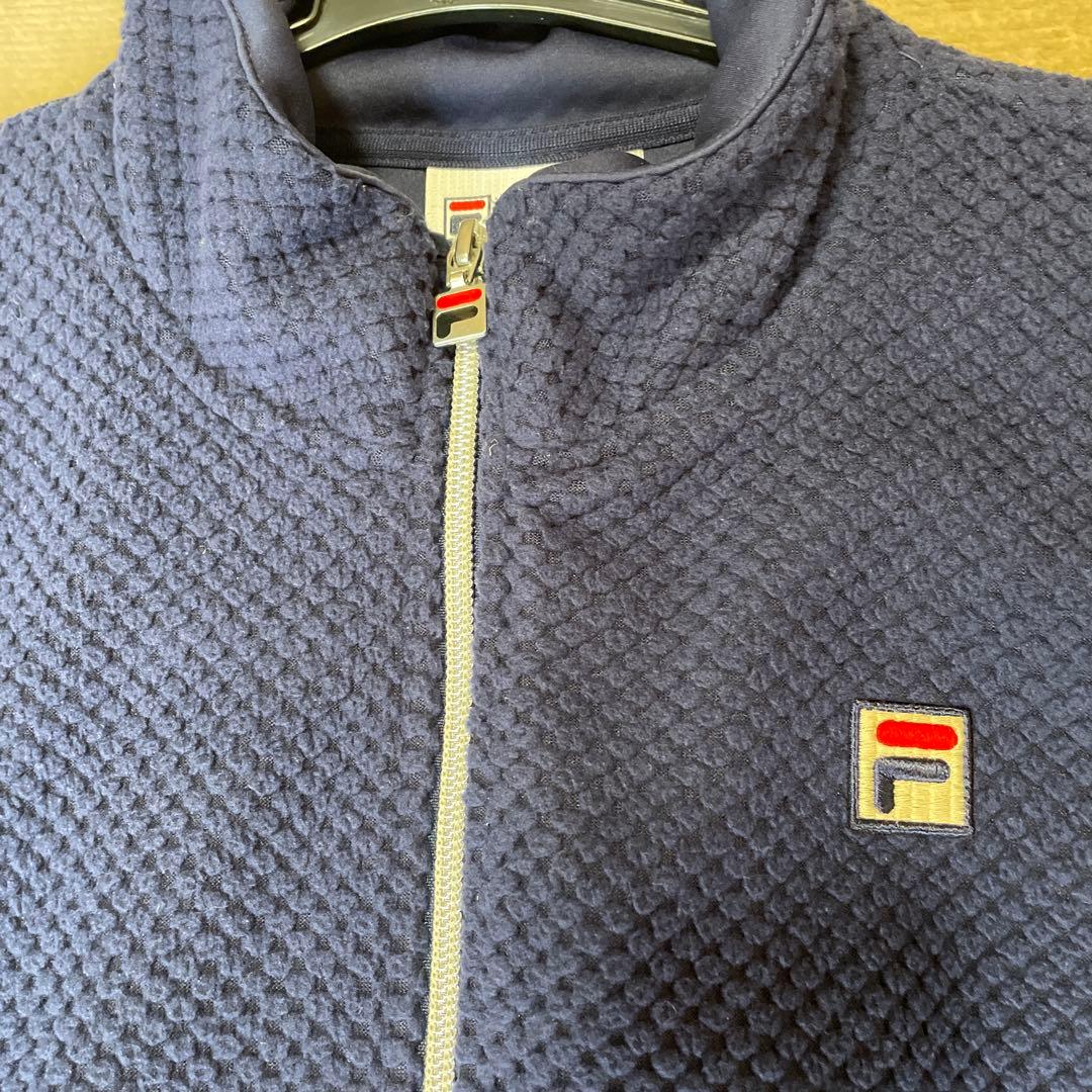 FILA ネイビー ジップアップジャケット