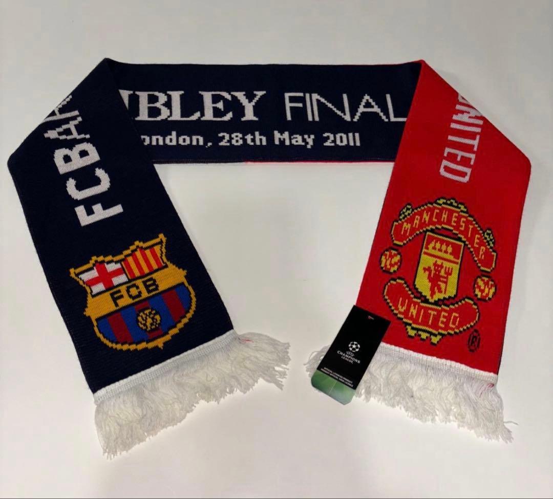 2枚　バルセロナ FC BARCELONA マンチェスター サッカーマフラー