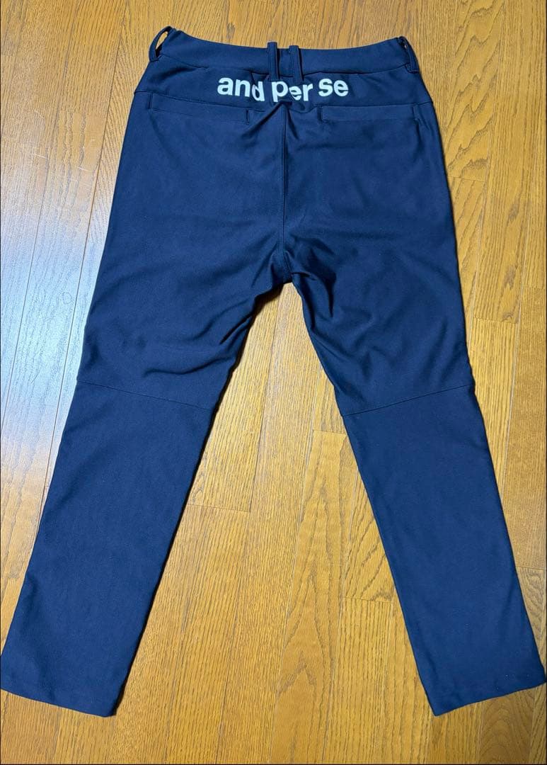 アンパスィ 中綿入り防寒パンツ ゴルフ ストレッチ 美シルエット