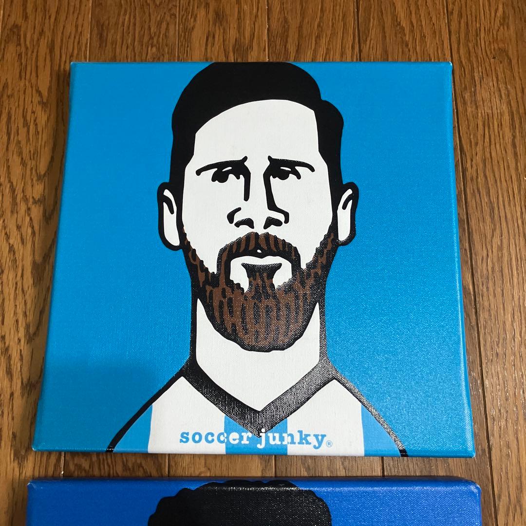 soccer junky サッカー選手 メッシ　バッジョ キャンバスアート