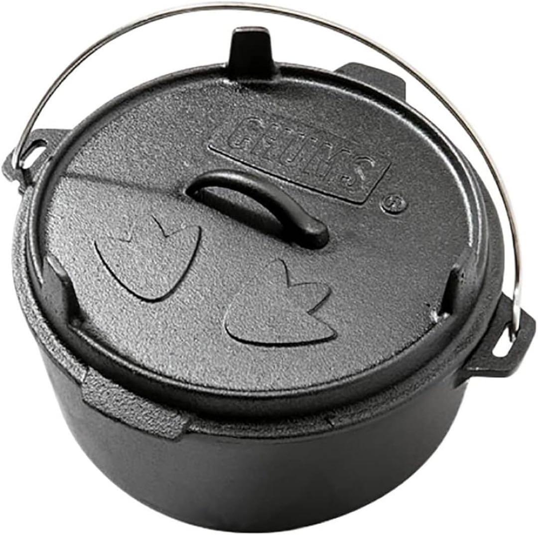 CHUMS チャムス ダッチオーブン 蓋付き 鉄鍋 キャンプ アウトドア