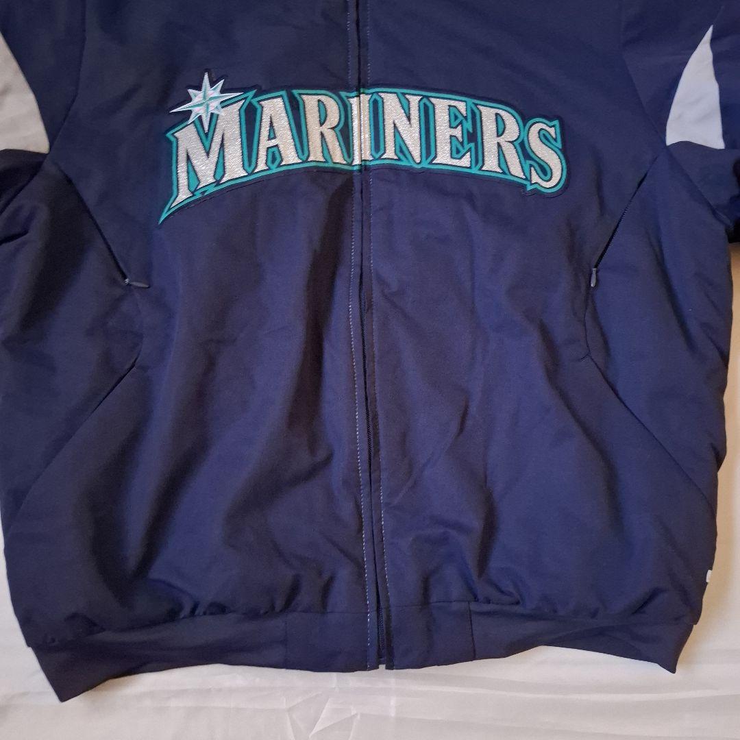 マリナーズ スタジャン MLB Majestic ネイビー 長袖 ジャケット