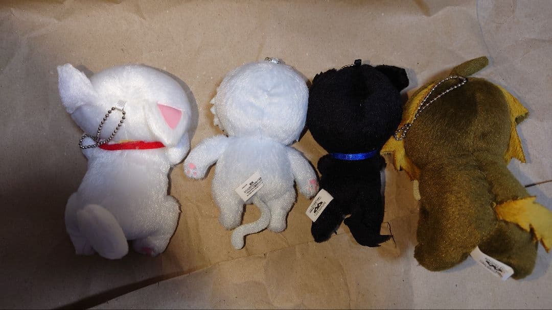全4種セット 銀魂 カバンに付けられるぬいぐるみ 〜わんにゃん大集合オォォ！！
