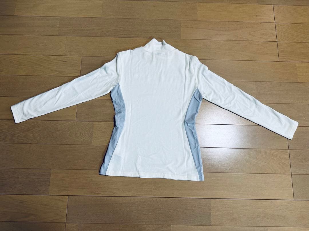JUN & ROPE 長袖 インナー カットソー ゴルフウェア ホワイト