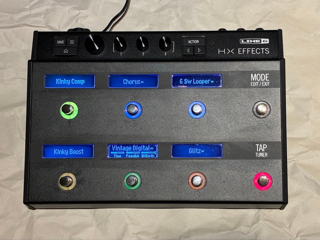 LINE6 HX Effects マルチエフェクター 純正アダプター付属