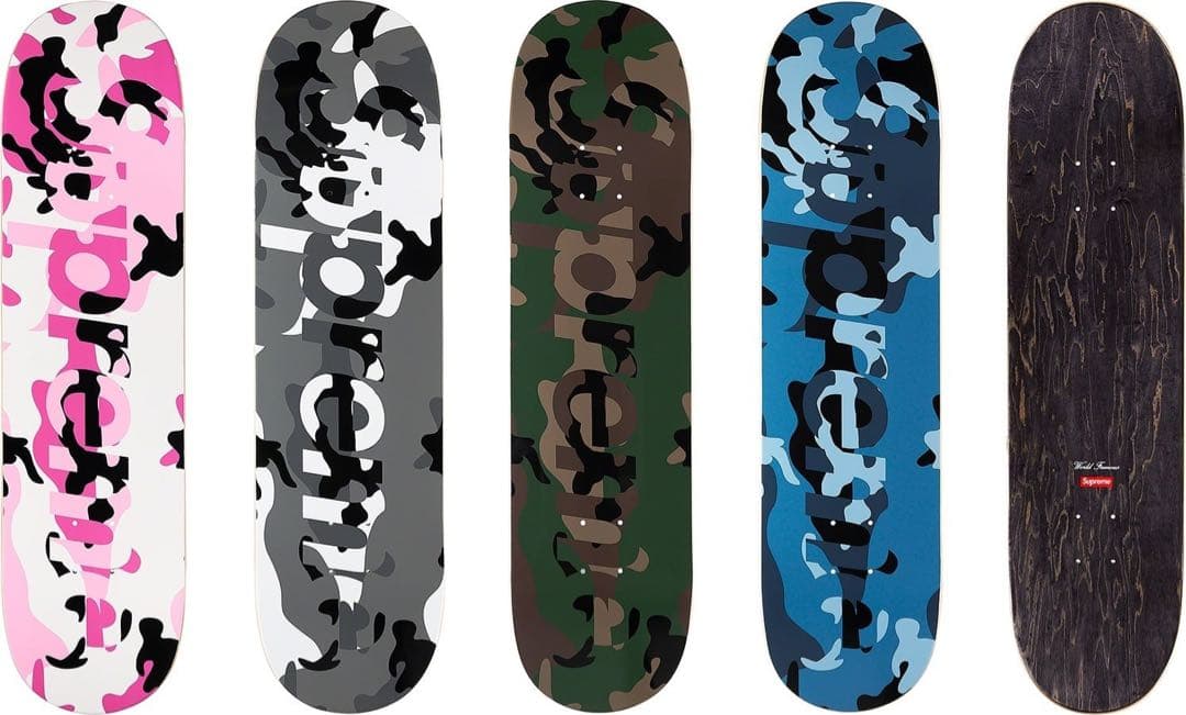 スケートボード Supreme 20AW Camo Logo Skateboard