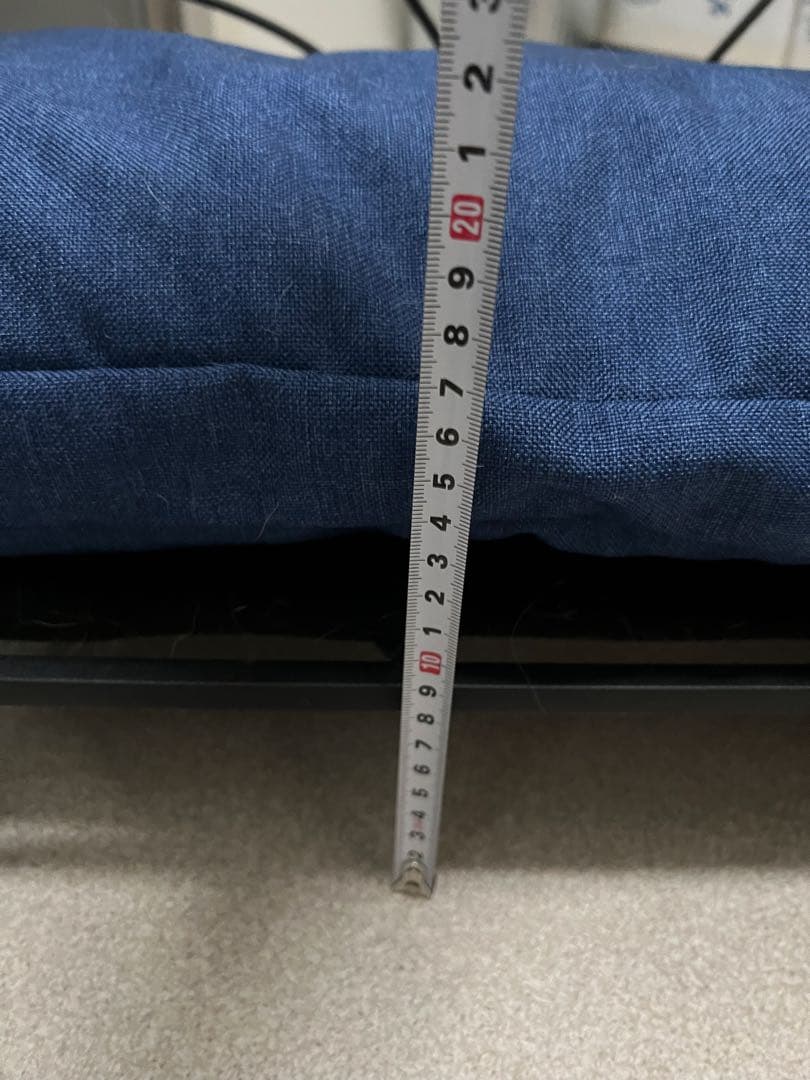 アイアンフレーム ペット ソファ兼ベッド ネイビー