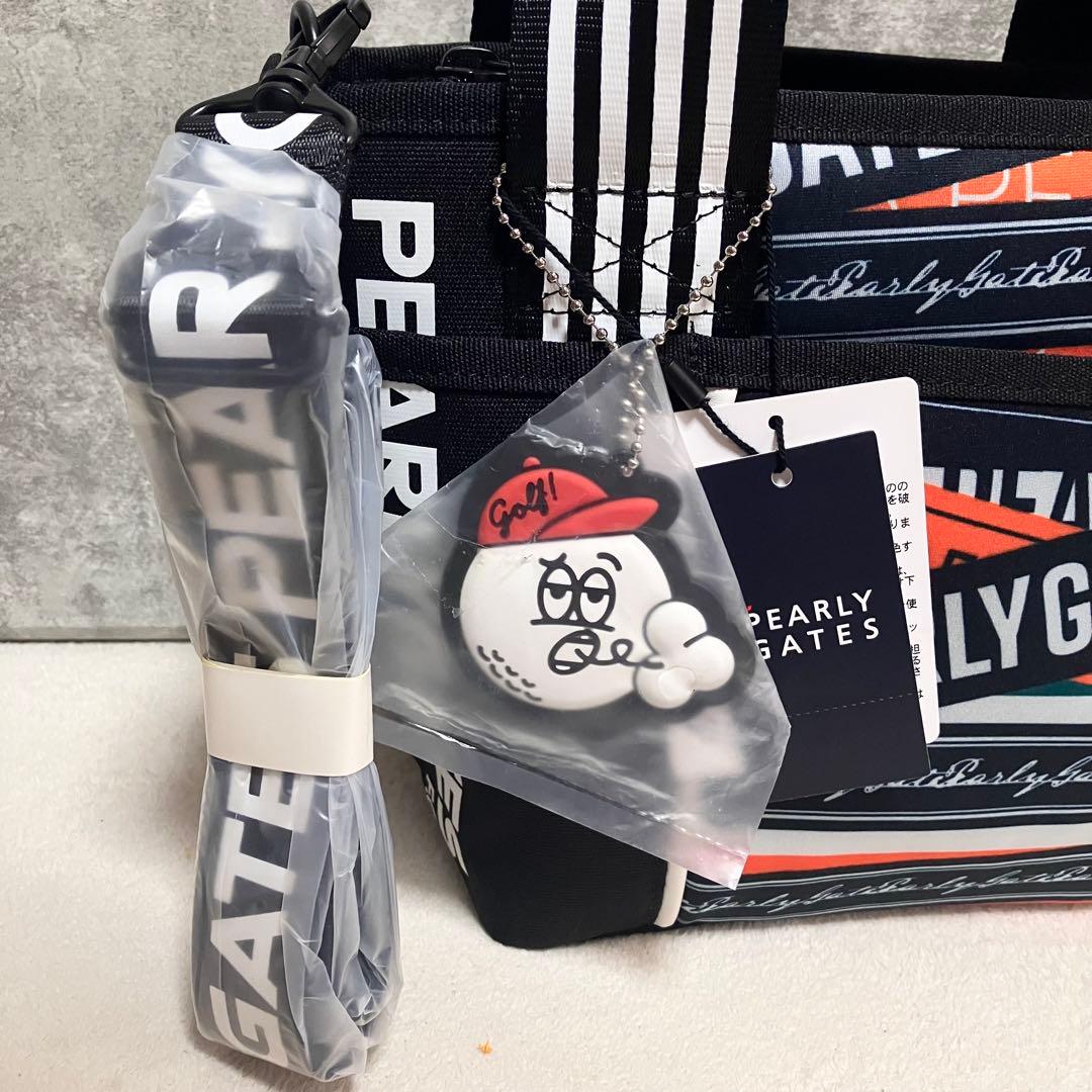 新品タグ付き　パーリーゲイツ　ロゴリボン柄　カートバッグ　2way