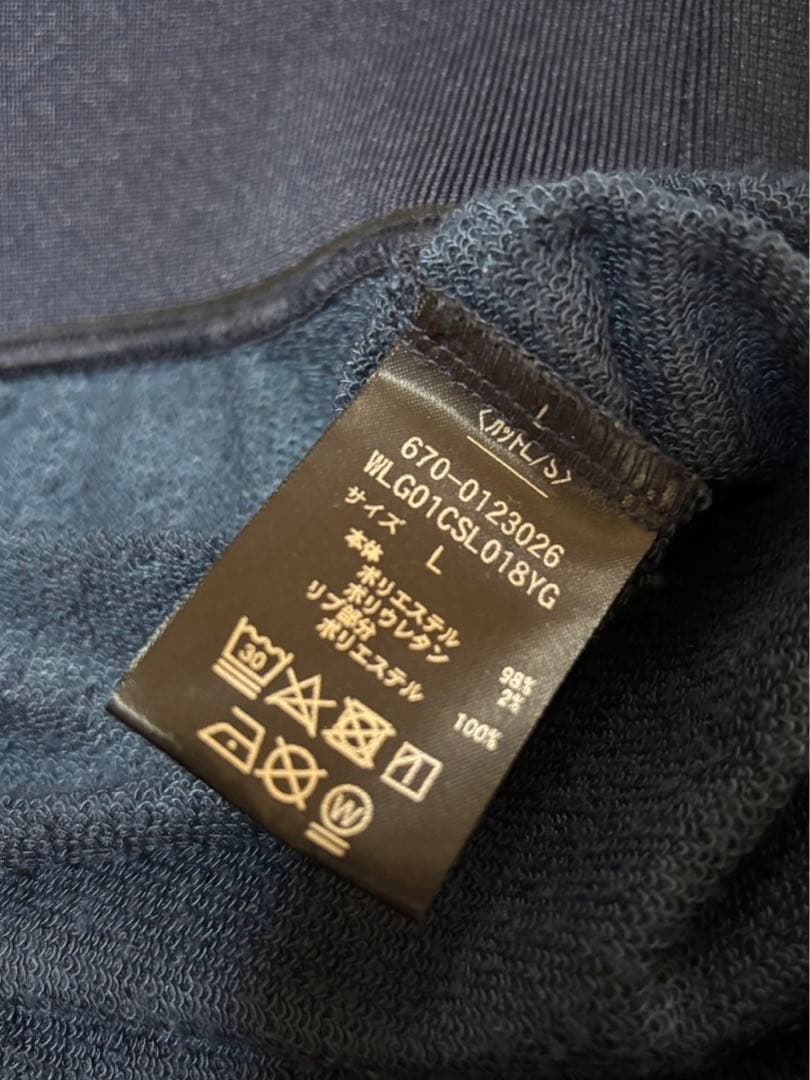 BRIEFING ブリーフィング クルーネック トレーナー L ネイビー