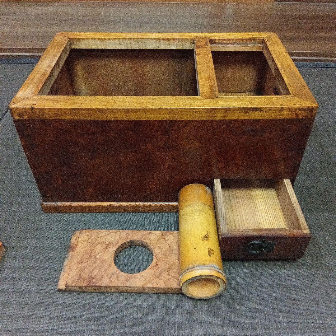 「ビィンテージ アンティーク」古美術 骨董 古道具 デスプレー 煙管盆 実使用品