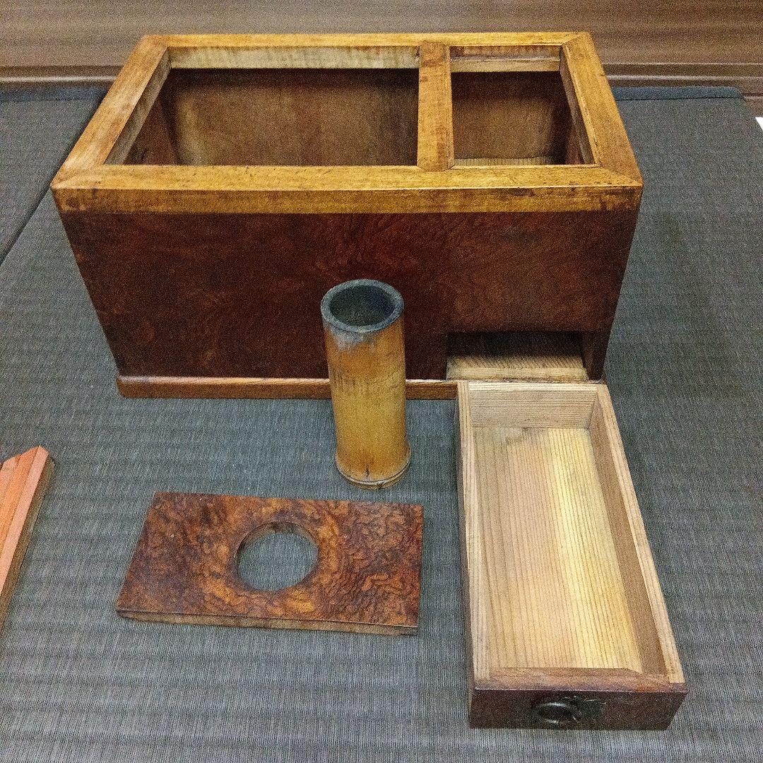 「ビィンテージ アンティーク」古美術 骨董 古道具 デスプレー 煙管盆 実使用品