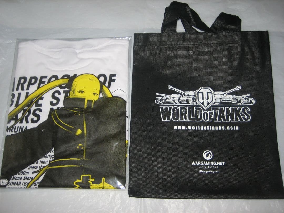 TGS 非売品 蒼き鋼のアルペジオ 描き下ろし絵柄 Tシャツ ハルナ＆特製バッグ