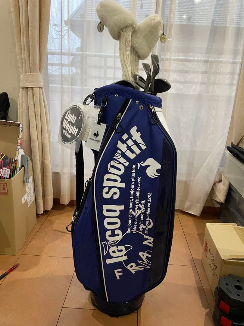 Le Coq Sportif キャディバッグ 青　ブリヂストンクラブ8点セット