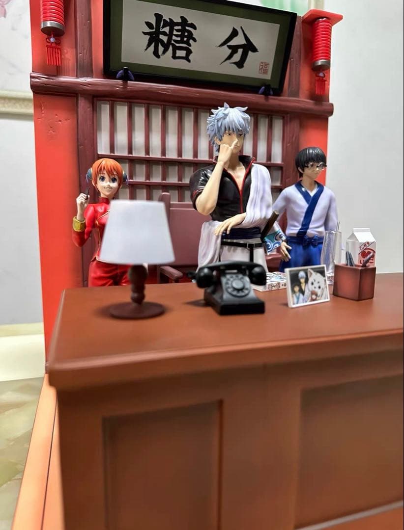 銀魂 坂田銀時 神楽 ガレージキット ガレキ スタチュー⑤