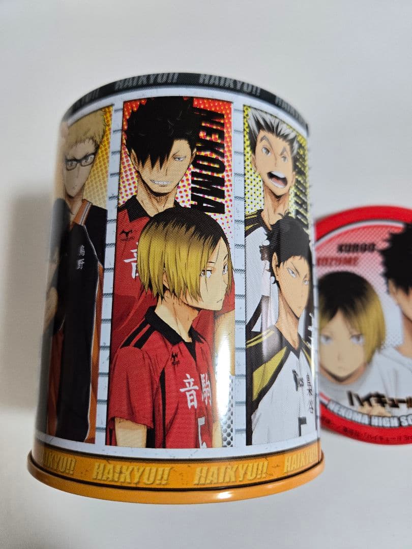 ハイキュー 缶バッジ　クッキー缶 ジャンプフェスタ2017 黒尾鉄朗　孤爪研磨