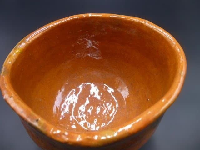 楽吉衛衛門　六代　左入　赤茶碗／銘「泰山」／裏千家十四代　淡々斎極め箱／仕覆