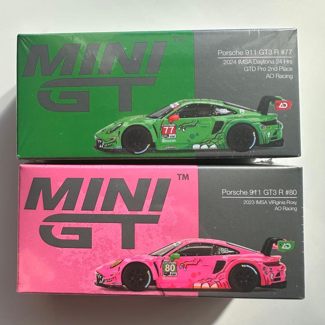 MINIGT ポルシェ 911 GT3 AO Racing 2種セット