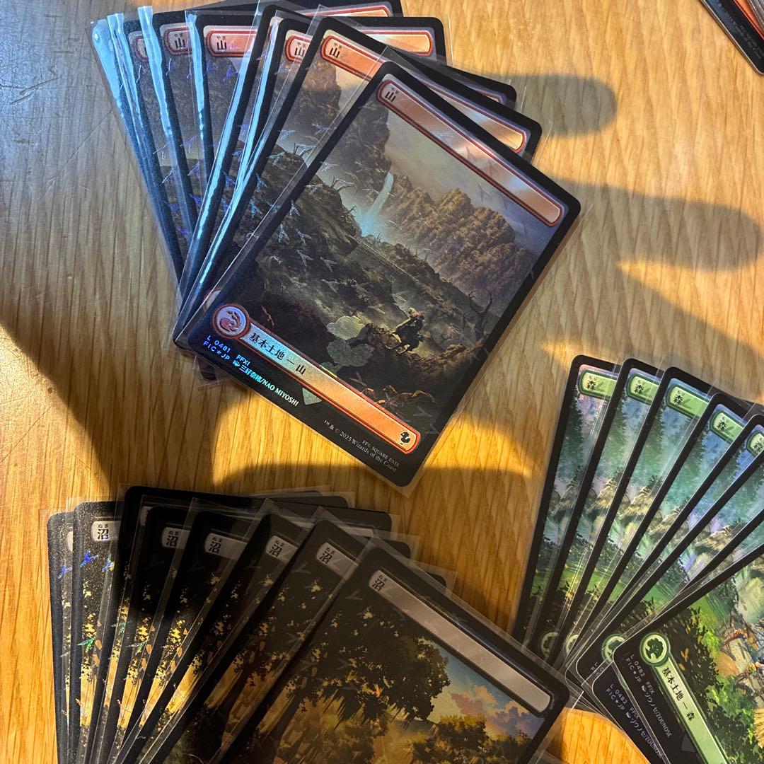 MTG チョコボバンドル 基本土地Foil 40枚セット