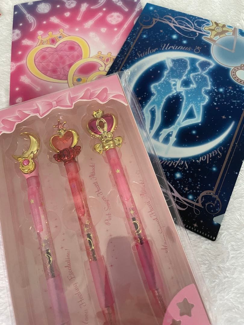 ボールペンセット　セーラームーン　ミニクリアファイル