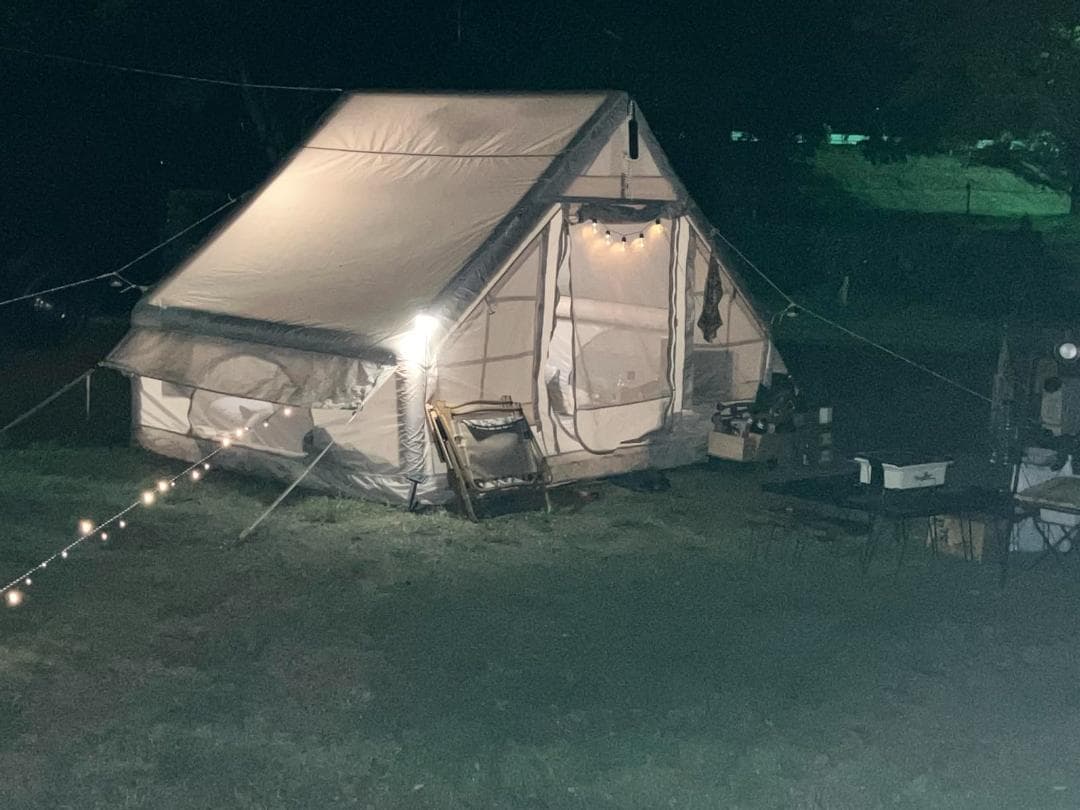 【おしゃれ、カンタン設営。】 エアーテント テント 大型 ファミリー 修理キッA