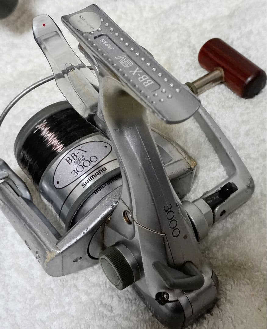 シマノBB-X3000EVレバーブレーキリール&ダイワエンブレムX4500T