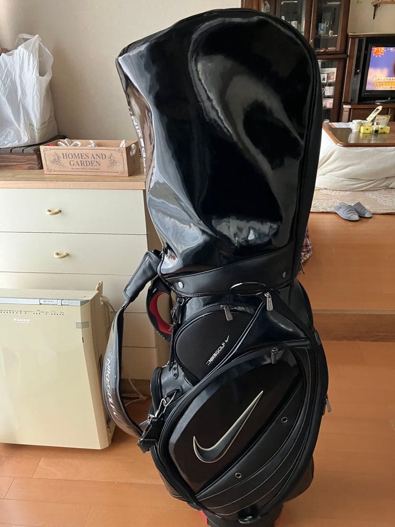 Nike Golf キャディバッグ 黒 光沢仕上げ