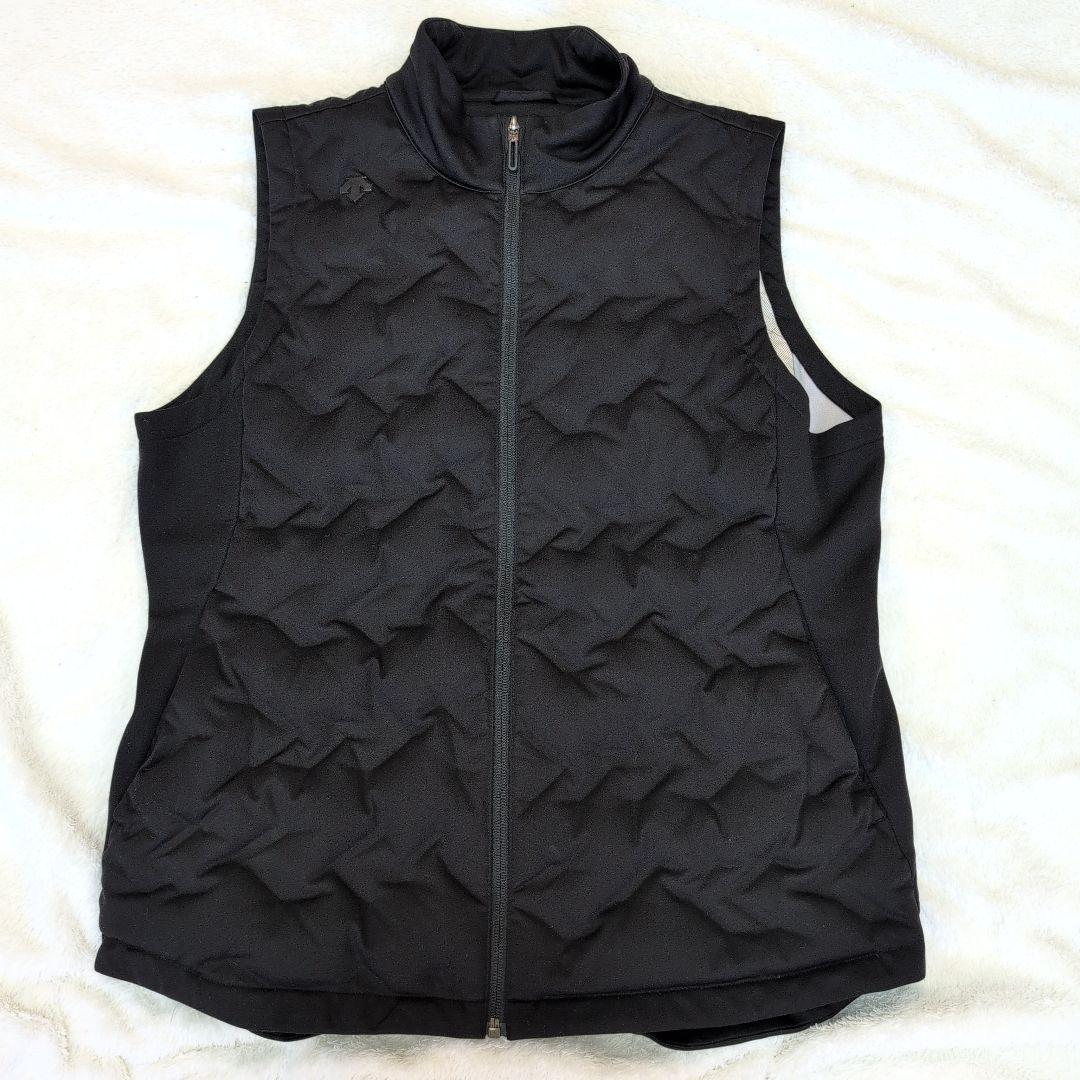 DESCENTE GOLF ブラックダウンベスト L