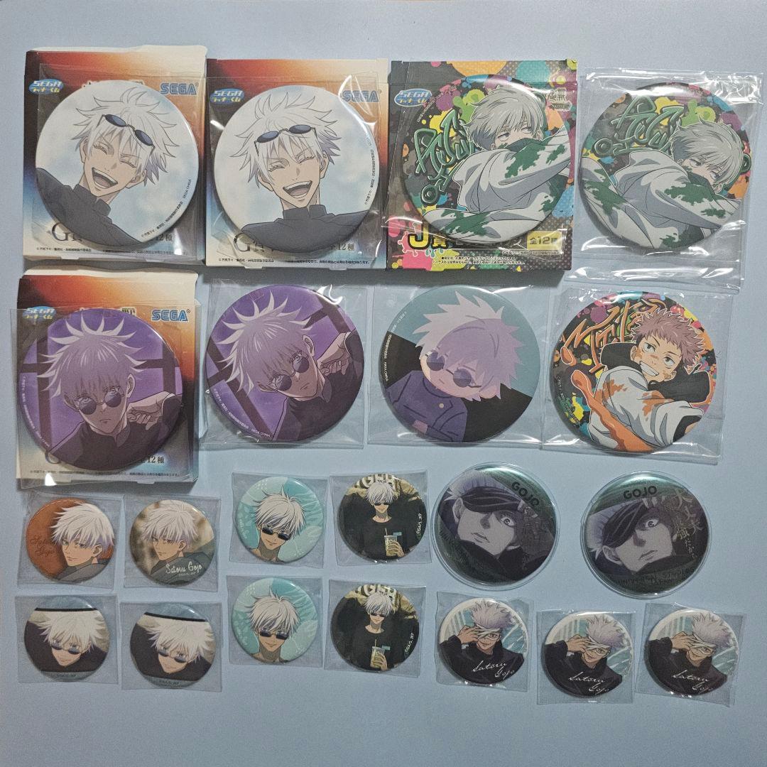 呪術廻戦 缶バッジ アクリルスタンド 五条悟 セガラッキーくじ 国内正規品