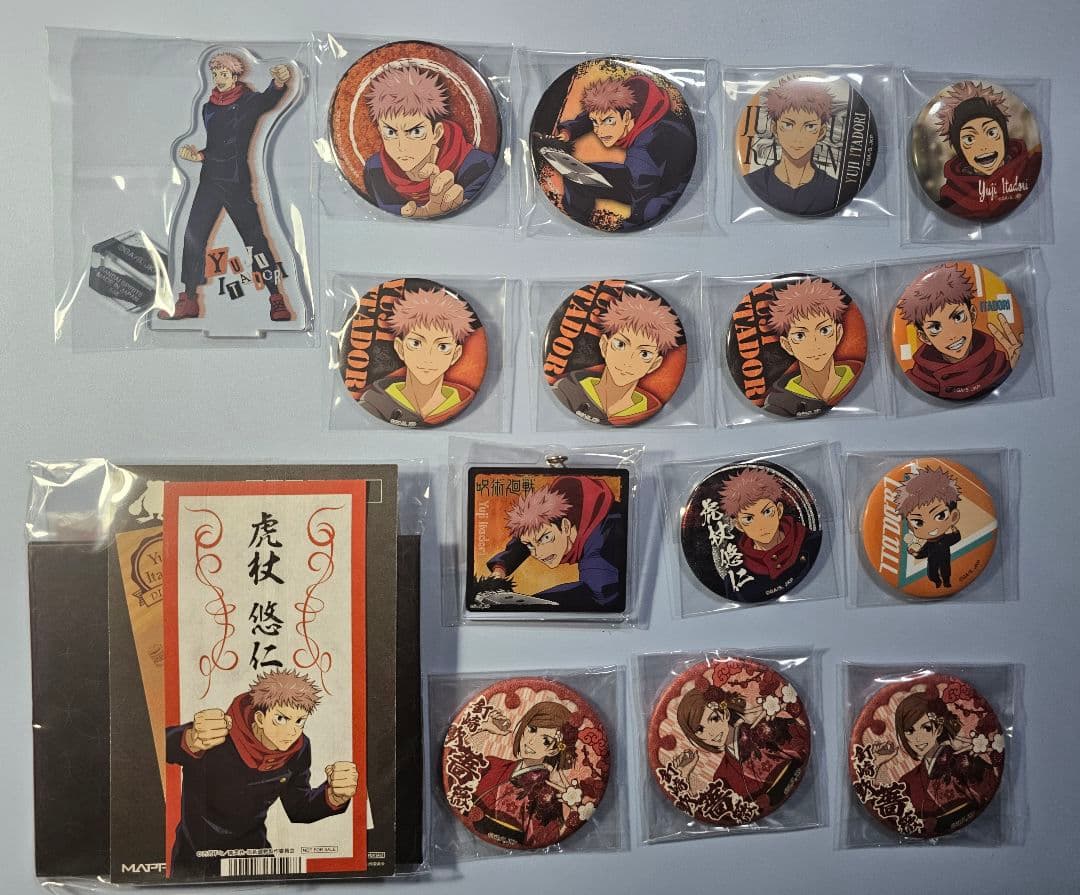 呪術廻戦 缶バッジ アクリルスタンド 五条悟 セガラッキーくじ 国内正規品