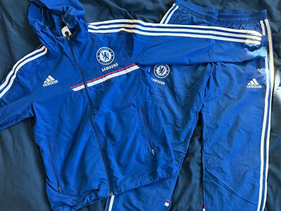Chelsea チェルシー adidas セットアップジャージ Mサイズ 青