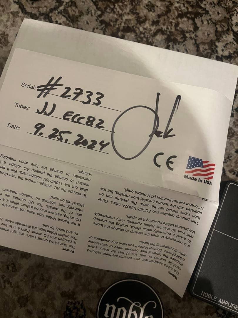 noble preamp おまけ付き