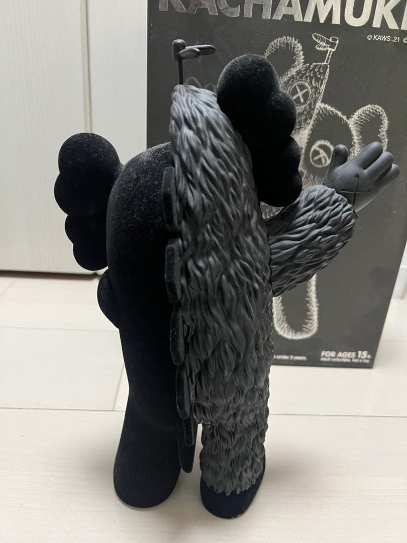 メディコムトイ KAWS カウズ KACHAMUKKU ブラック ガチャピン