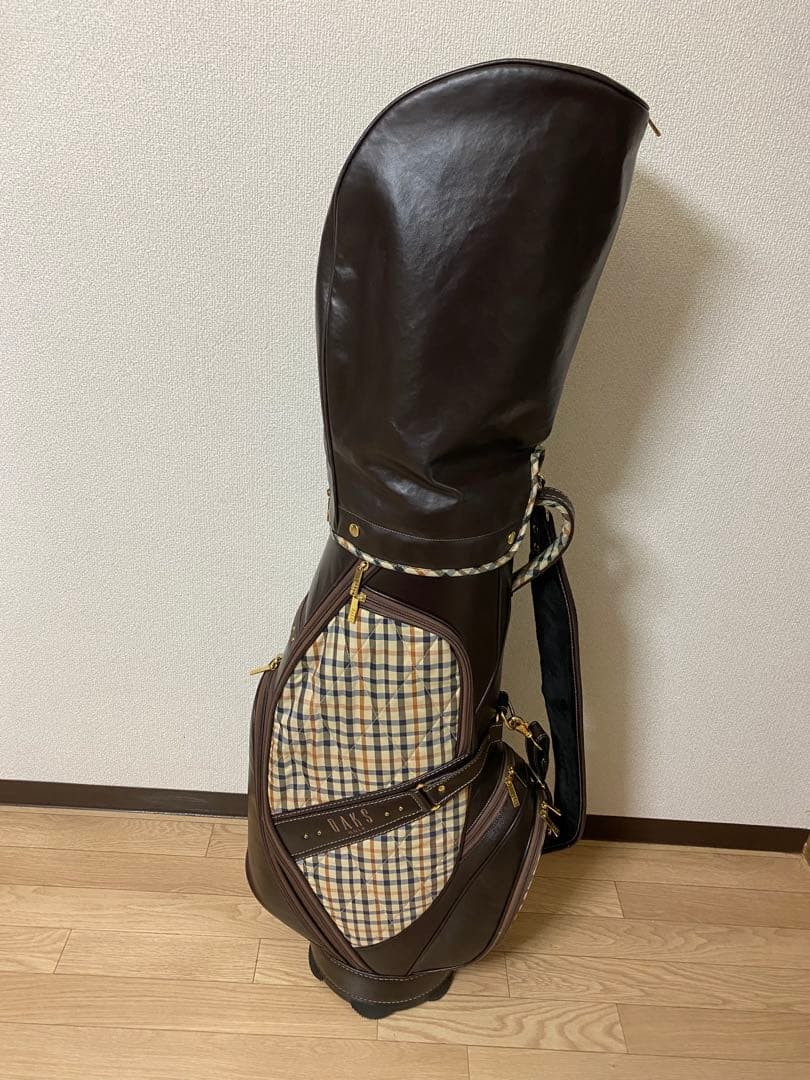 ブラウンレザーキャディバッグ