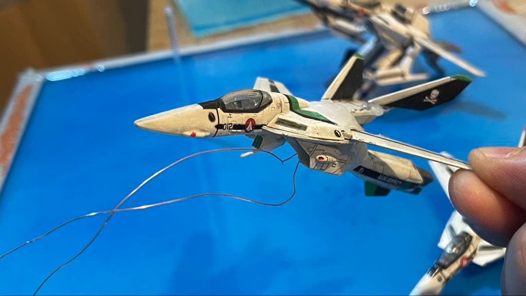 進行中　うえも様　バルキリー水上戦闘　ジオラマ