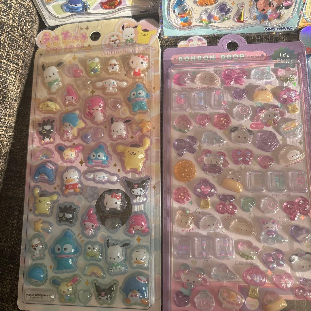 プチドロップステッカー　ディズニー他ボンボンドロップ