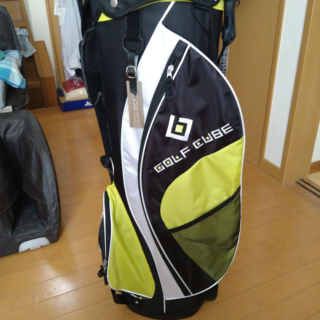 GOLF CUBE ゴルフバッグ+ クラブ１０本+新品ゴルフボール３ダース付