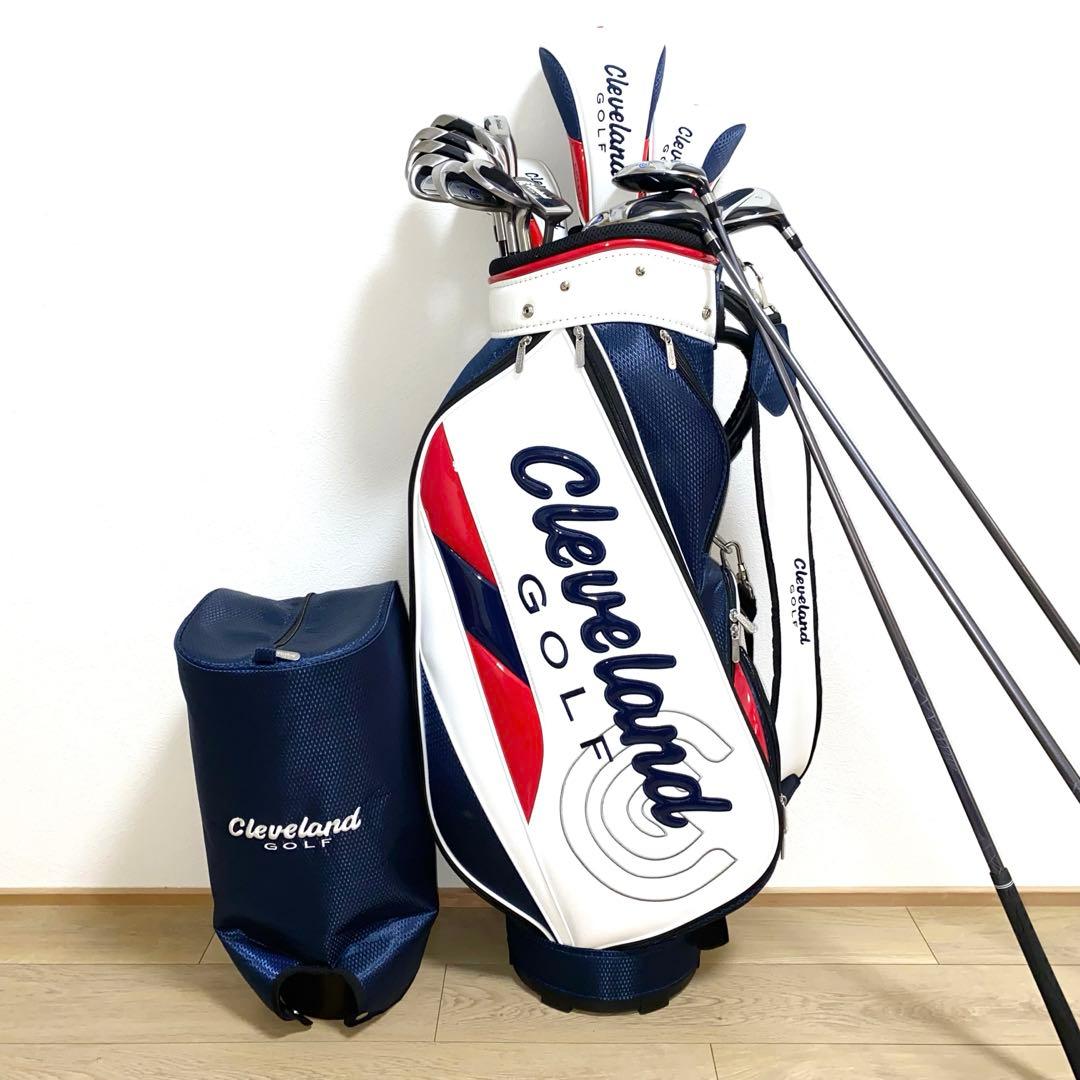 送料込☆クリーブランド メンズゴルフクラブ セット☆初心者 キャディバッグ付 S
