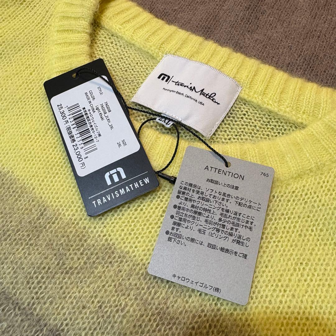 【TRAVIS MATHEW】新品　クルーネックセーター　ゴルフ　メンズ２ＸＬ