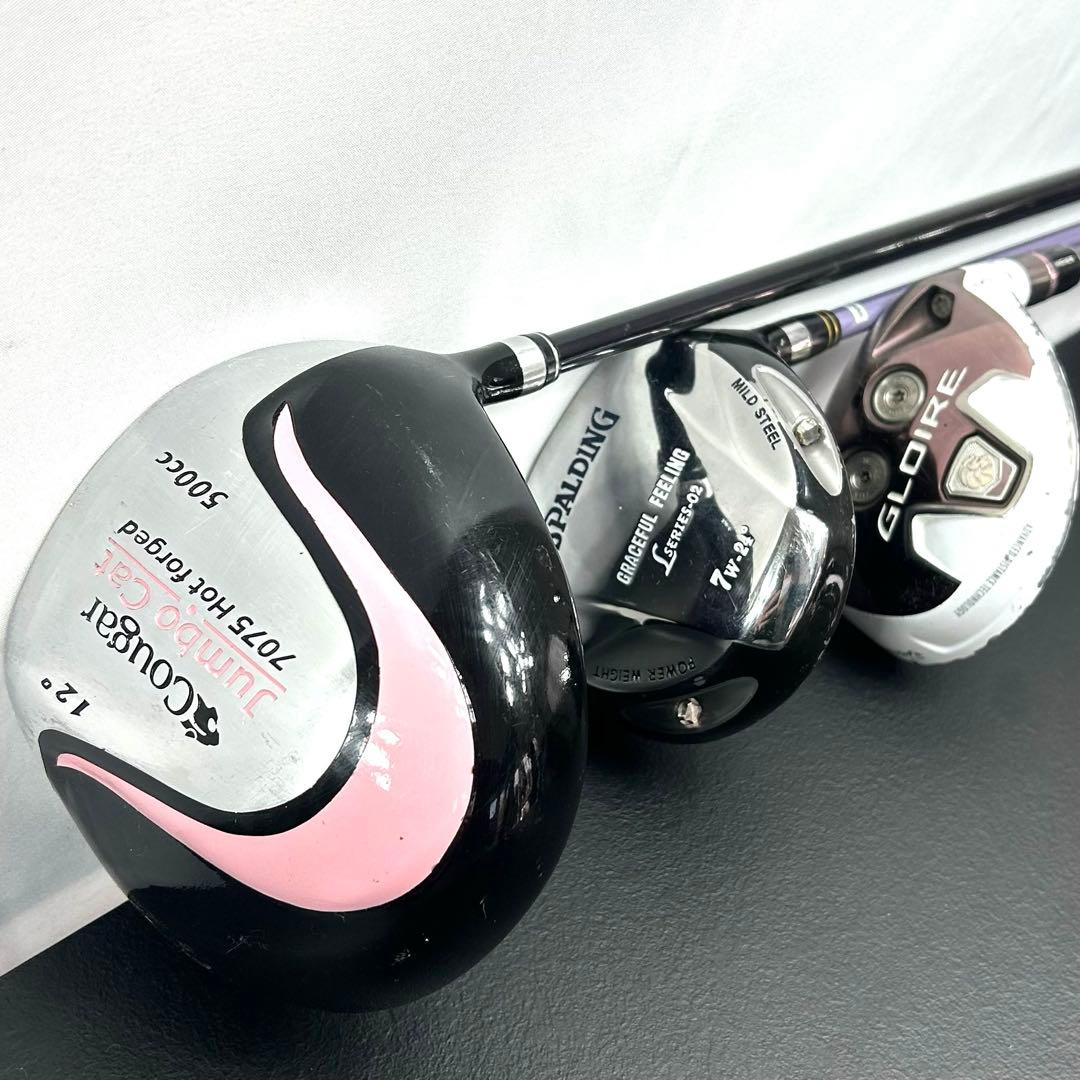 本格派 レディースゴルフクラブ 8本 ゴルフセット お試しセット 初心者向け