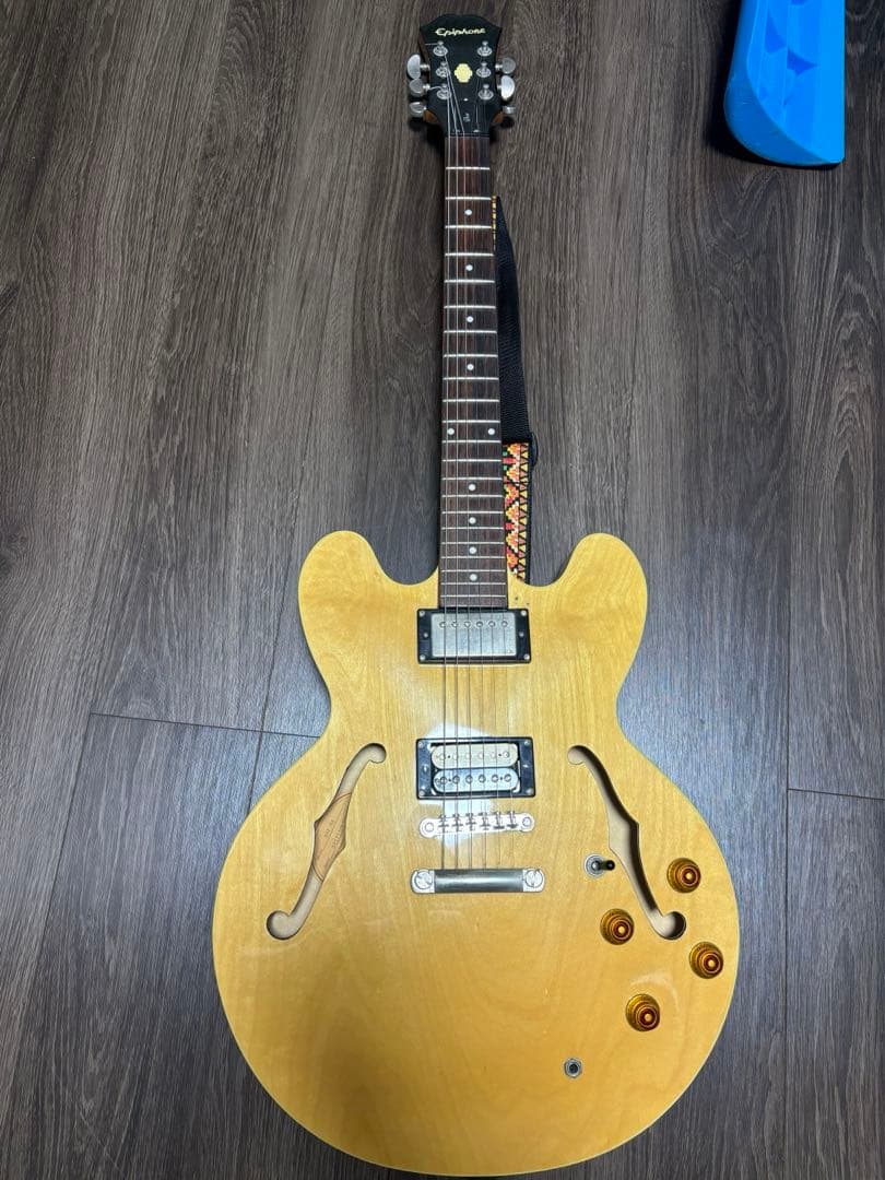 Epiphone エレキギター 335 セミアコ ナチュラル　メンテ済み